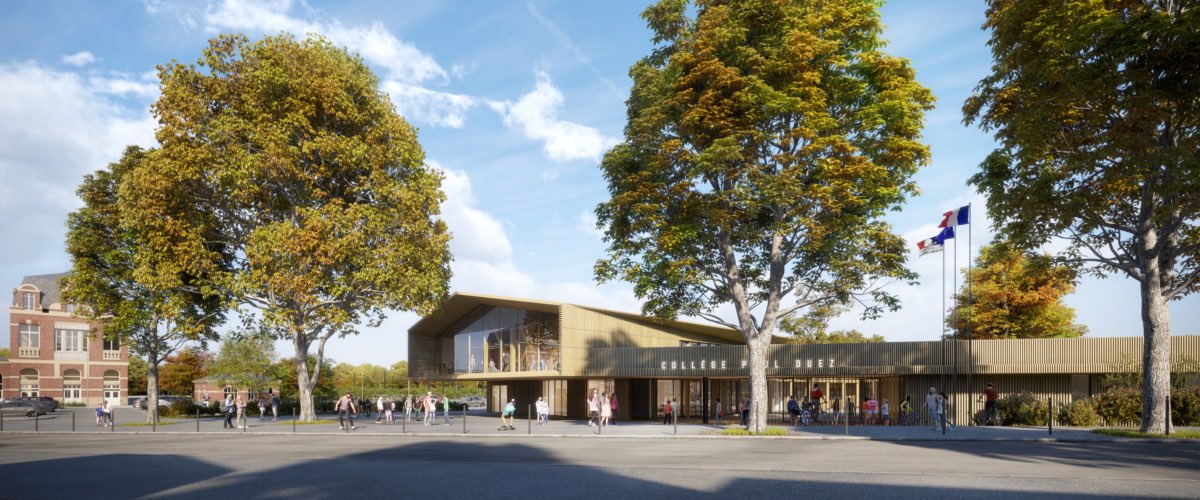 collège Duez - Vue extérieur