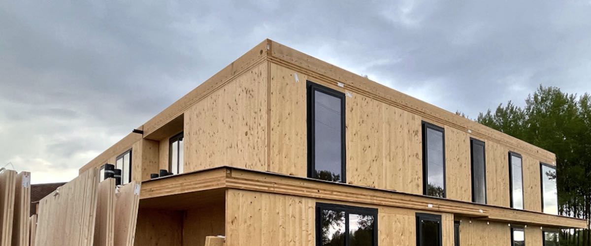 projet Heizijde - chantier, vue extérieur