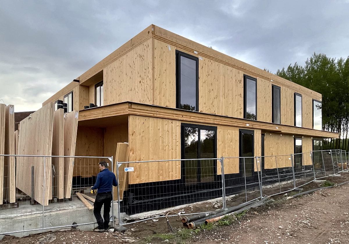 projet Heizijde - chantier, vue extérieur