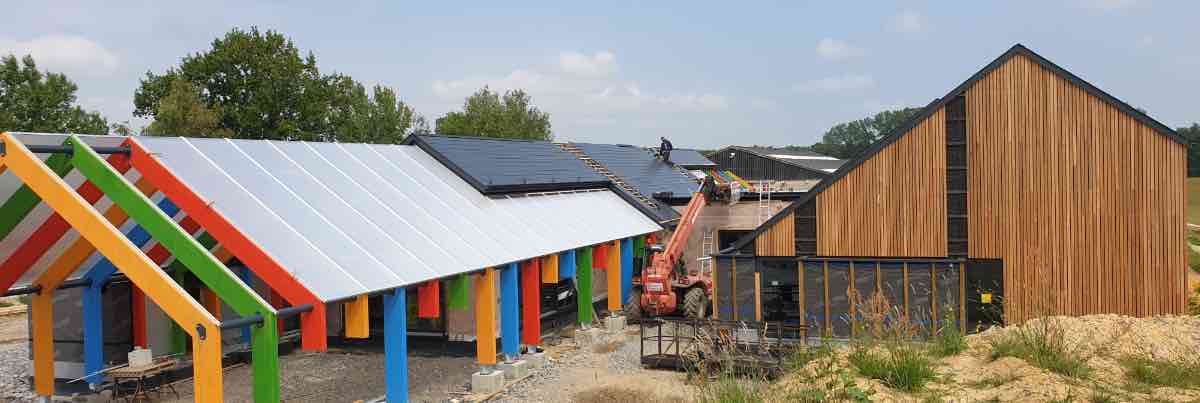 projet Heureux Abri - chantier, vue extérieur