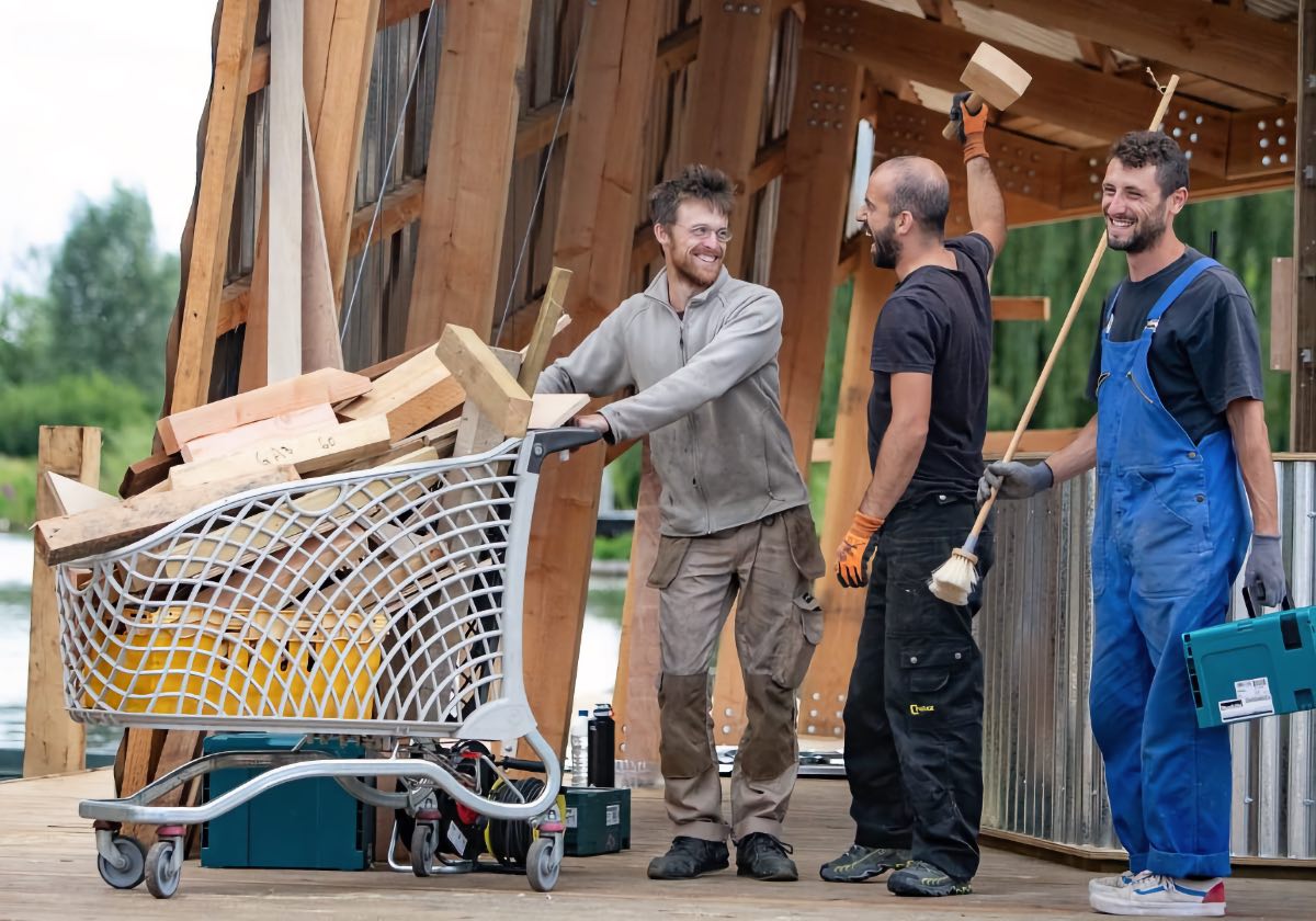 pavillon à Amiens - chantier