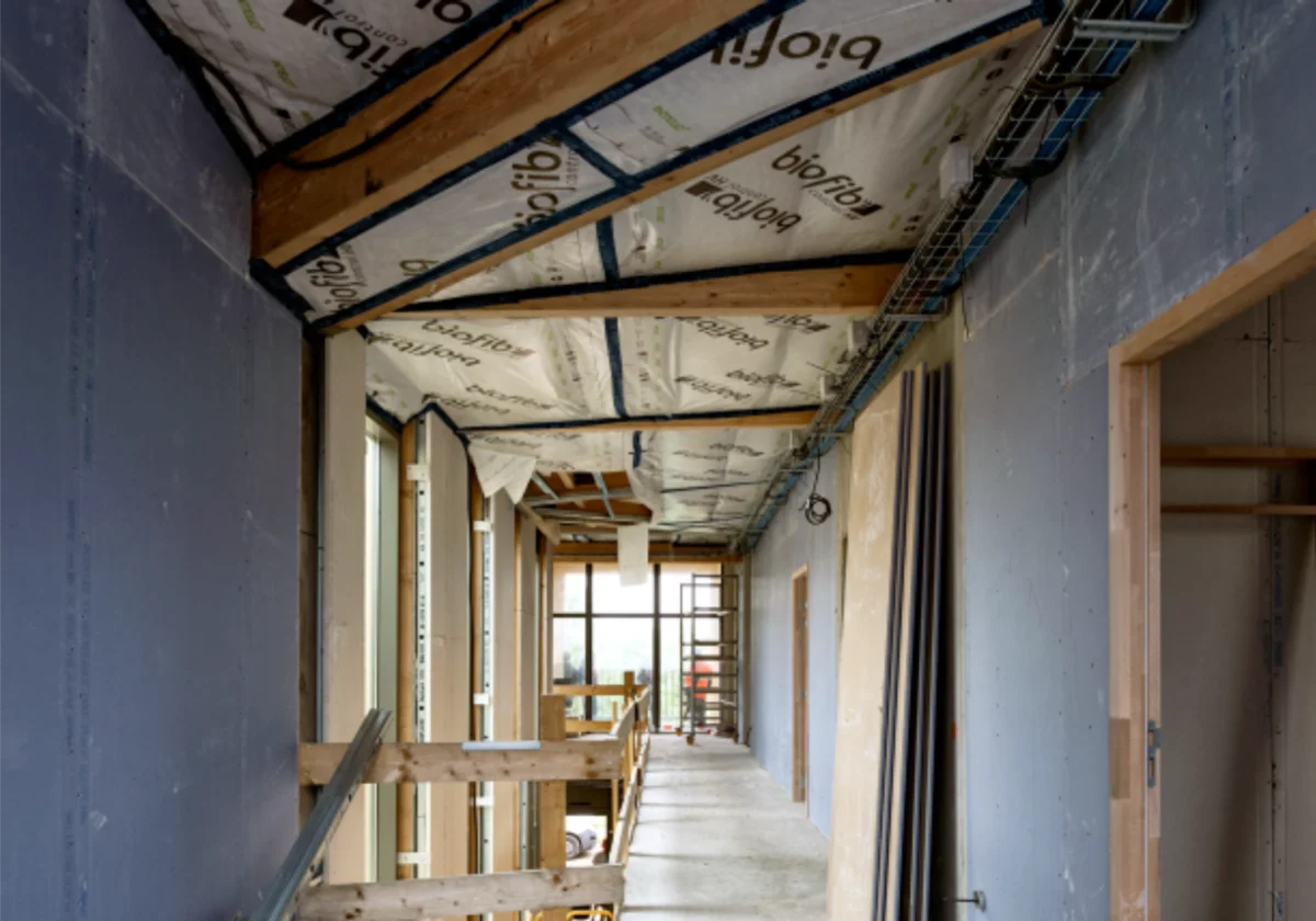 projet Ugecam - chantier, vue aérienne