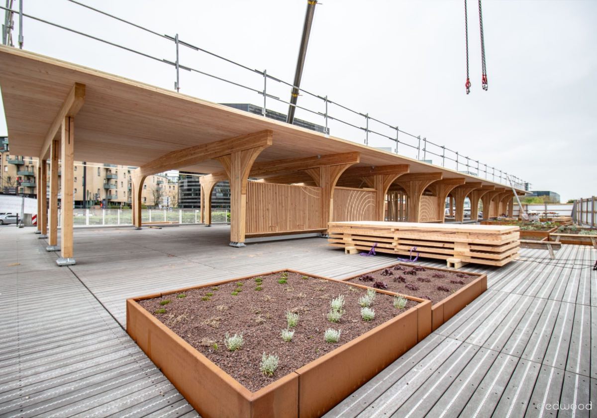 projet Valladolid - chantier, vue extérieur