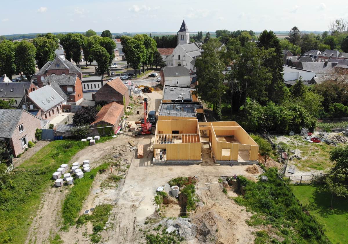 projet Villers-Outreaux - chantier, vue aérienne